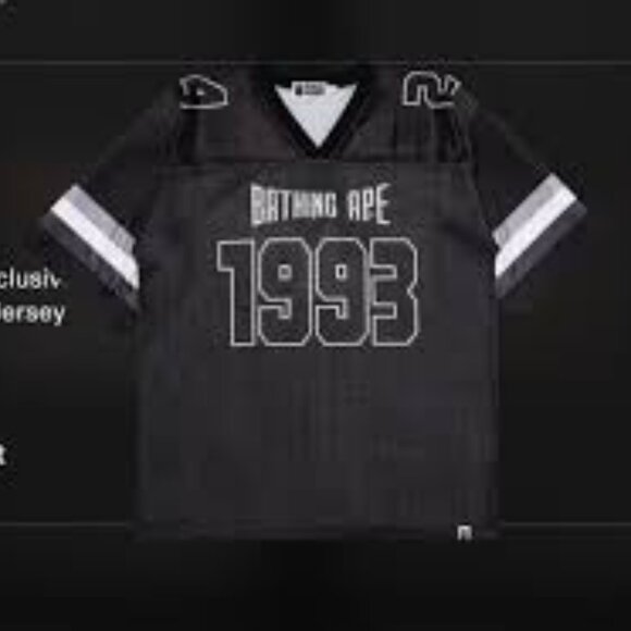 GOAT Exclusive BAPE Football Jersey - Picture 1 of 1